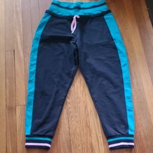 PUMA Black Pink and Blue Jogger Pants